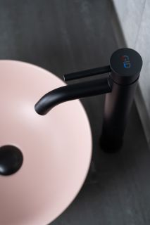 Раковина Gid 9081pkm 53403 накладная розовая матовая 36x36x14